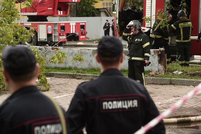 Пожар в бизнес‑центре «Гранд Сетунь плаза» в Москве