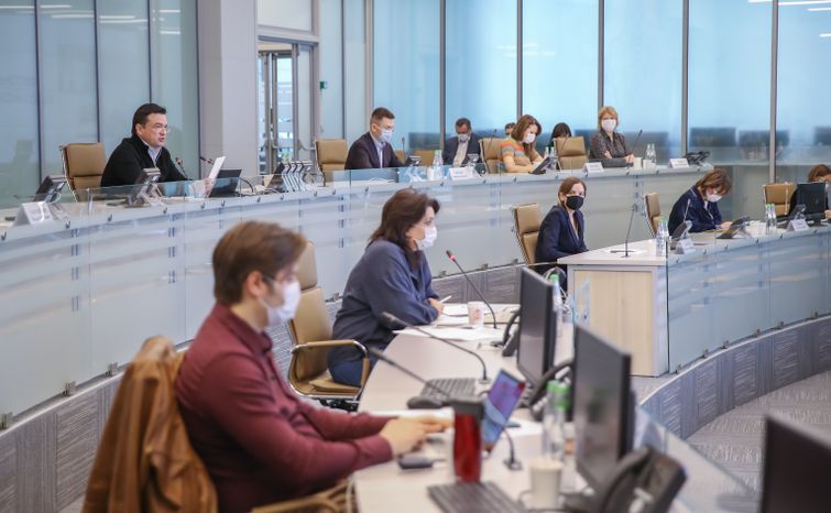 Совещание по вопросам противодействия распространению новой коронавирусной инфекции на территории Московской области