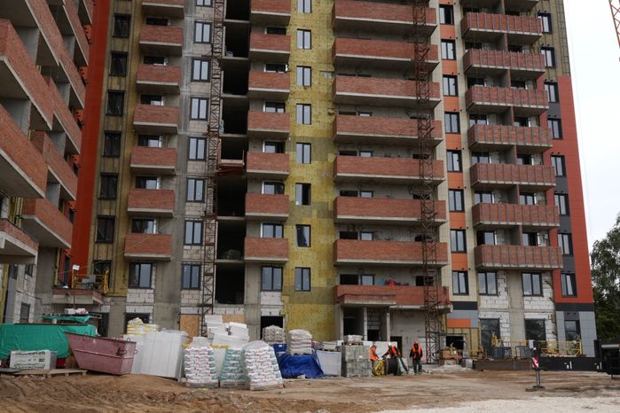 Строительство многоквартирного дома на улице Гоголя в Лосино-Петровском для переселенцев из аварийных домов