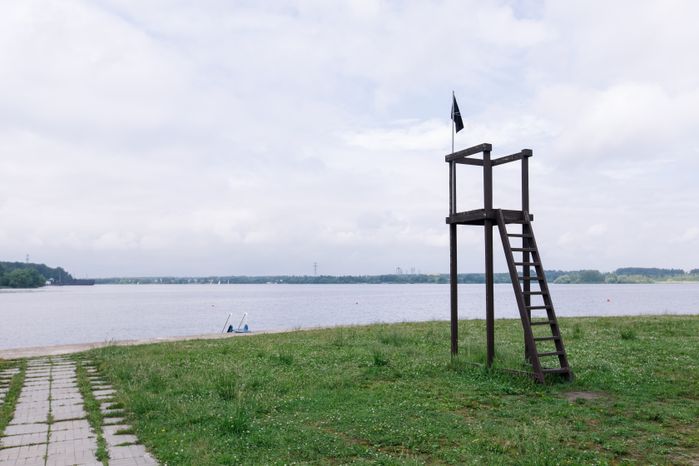 Пляж в селе Троицкое