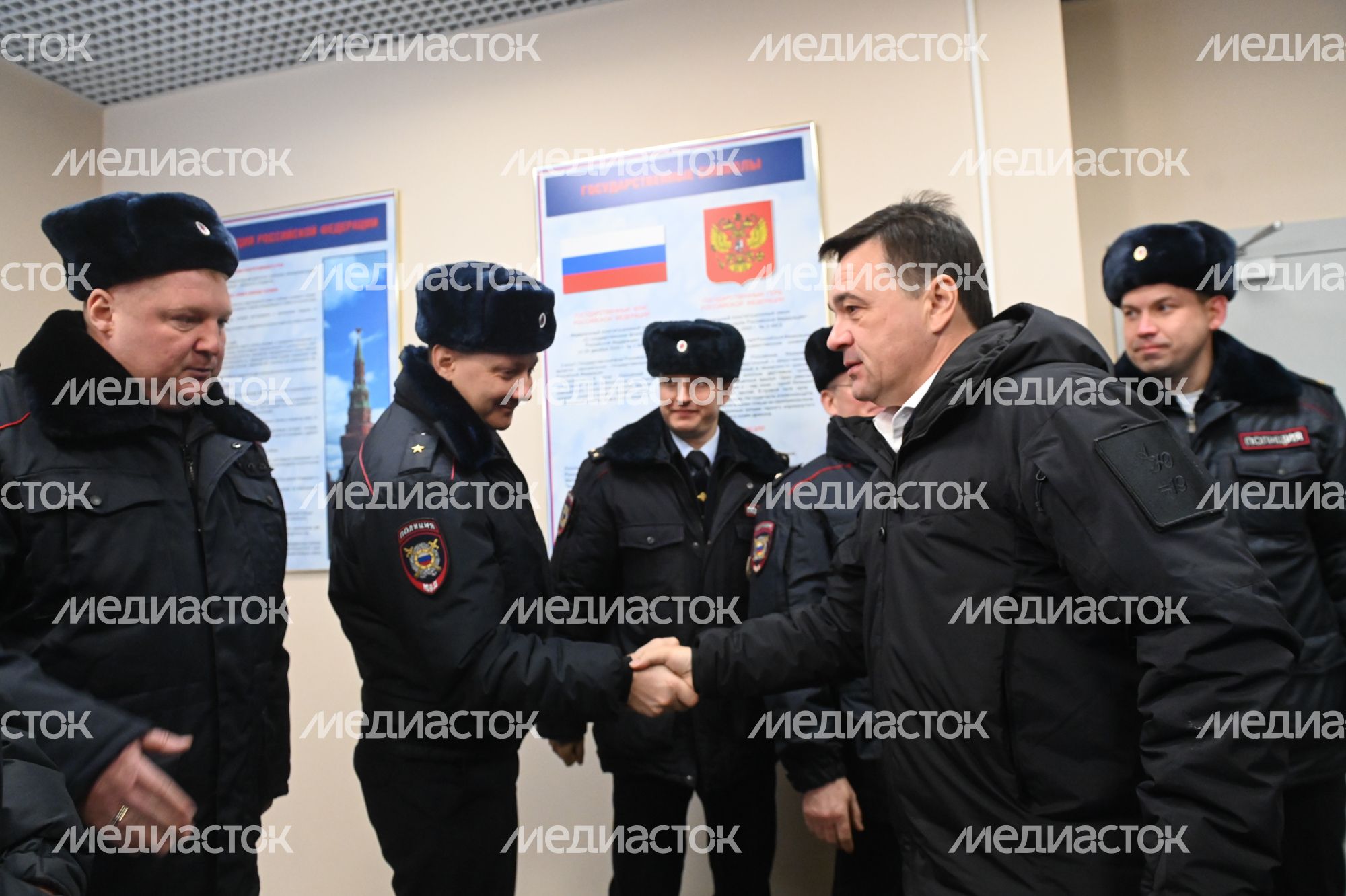 Рабочий визит Губернатора Подмосковья в Отрадненский отдел полиции Красногорска