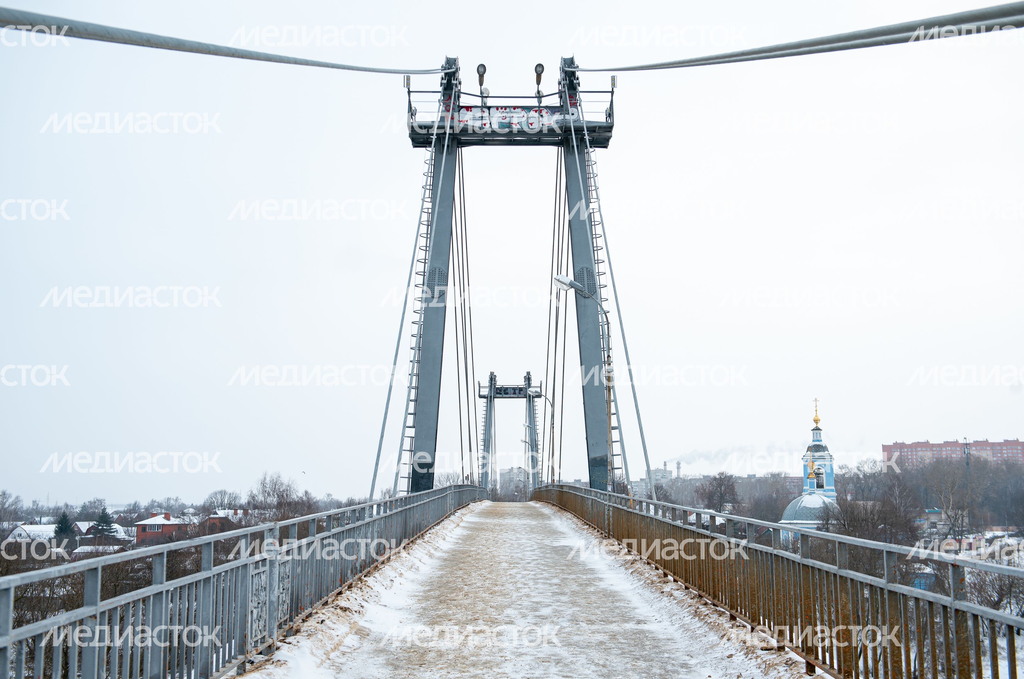 Зимние виды города Воскресенск