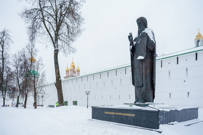 Сергиев Посад. Свято-Троицкая Сергиева лавра. Зима