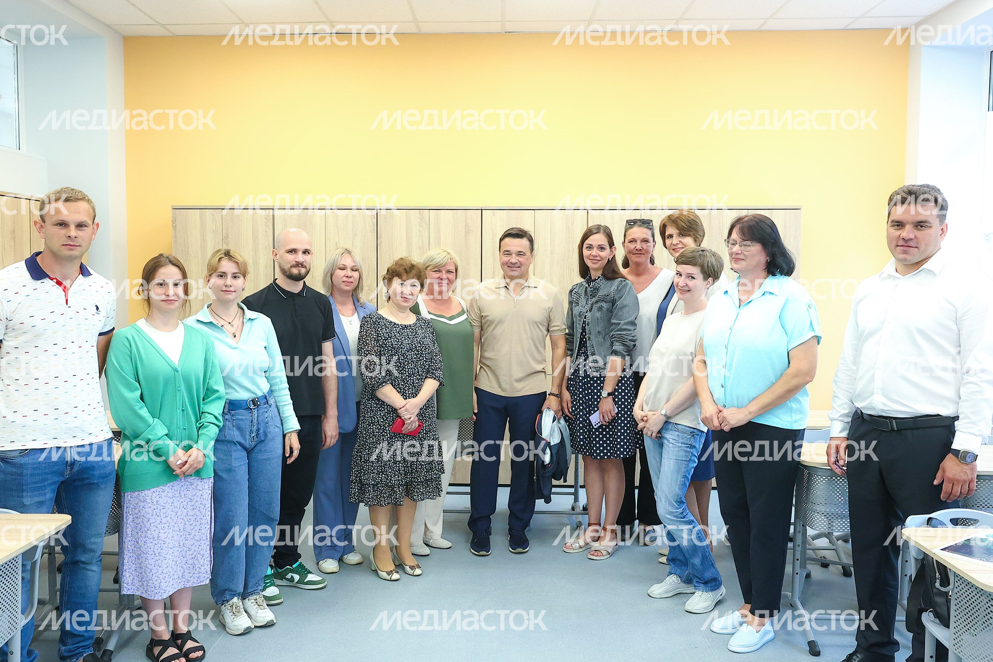Посещение Губернатором Подмосковья школы №2 в Можайске