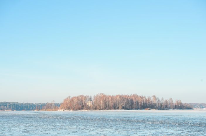 Зимние виды города Калязин