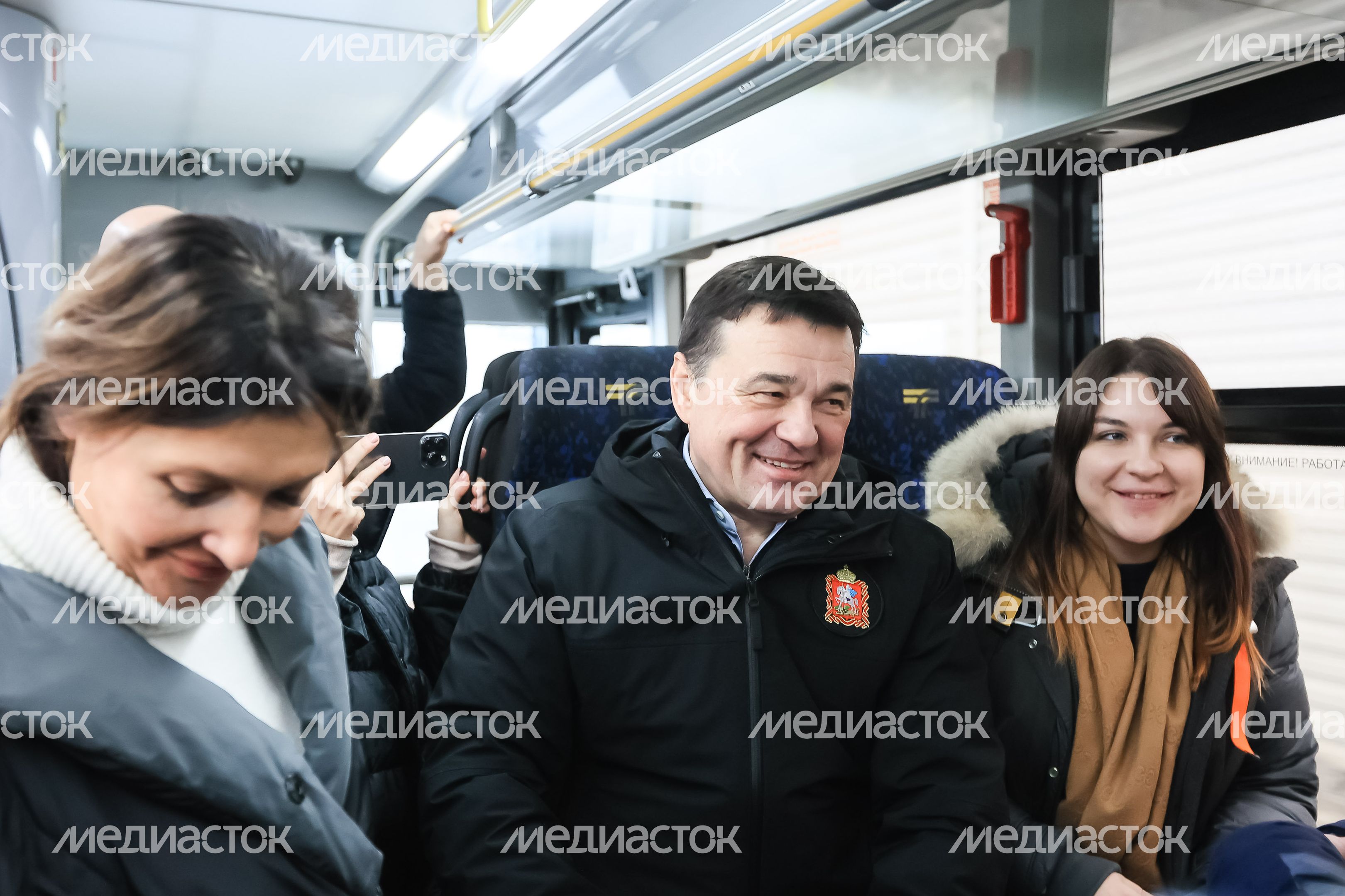 Поездка губернатора на автобусе «Бронницы - м.Котельники»​​