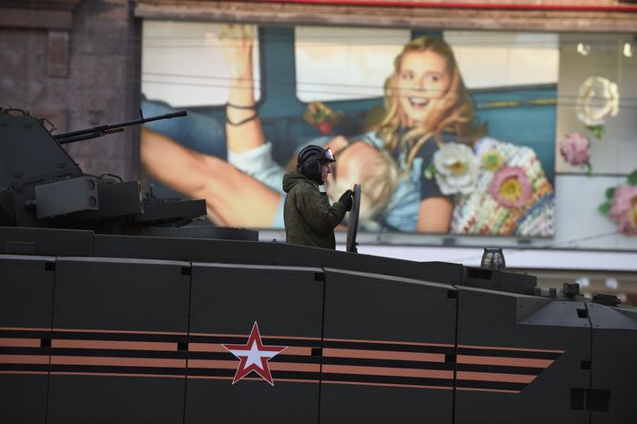 Репетиция Парада Победы на Красной площади в Москве