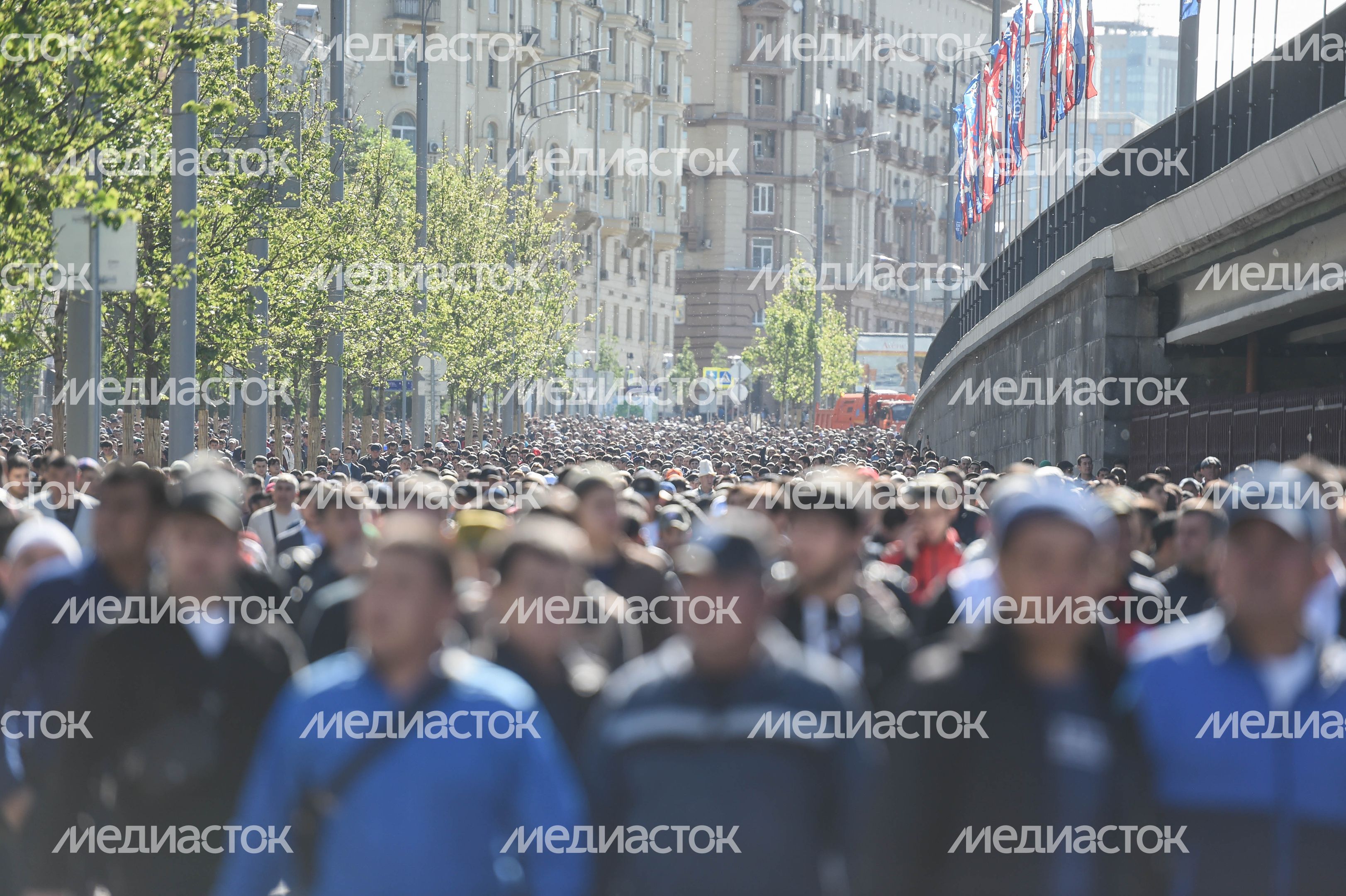 Празднование Ураза‑байрам в Москве в 2018 году