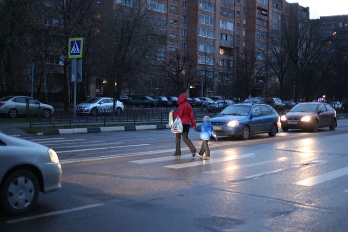 Пешеходный переход в Дубне