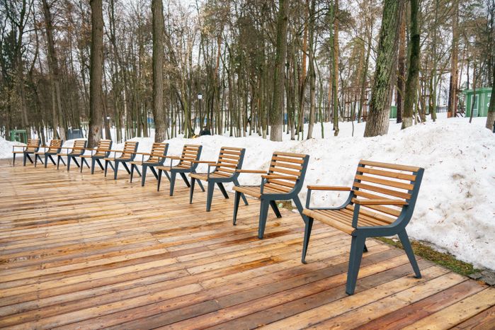 Раменский городской парк культуры и отдыха зимой