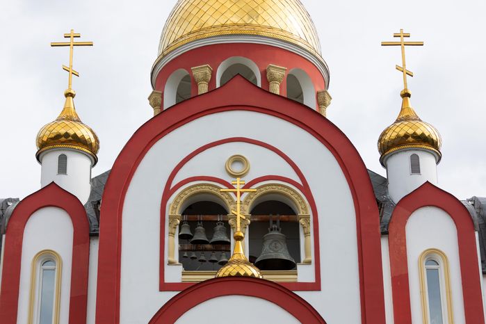 Храм Георгия Победоносца на Советском проспекте в городе Видное Ленинского округа