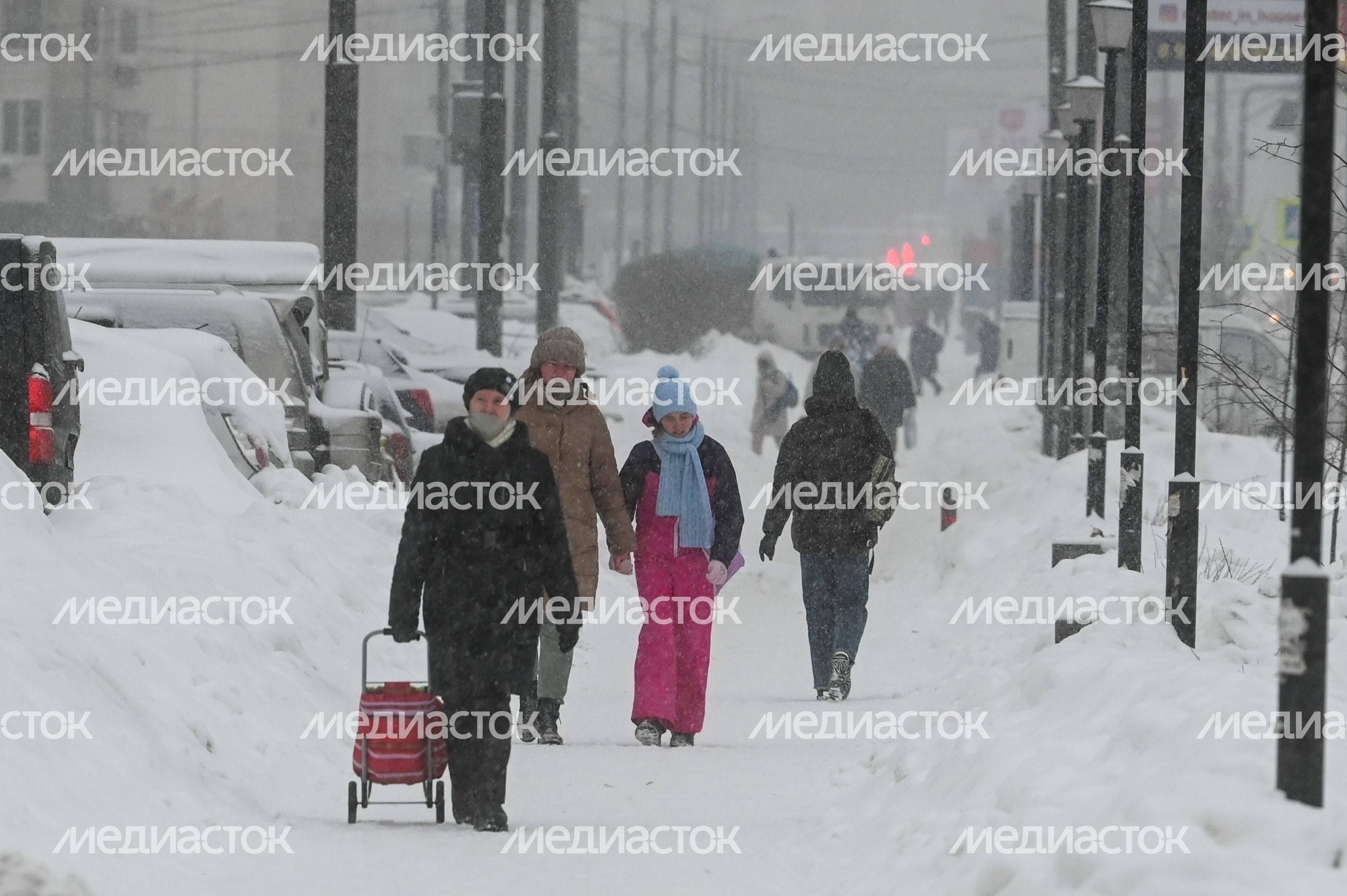 Снегопад в Люберцах