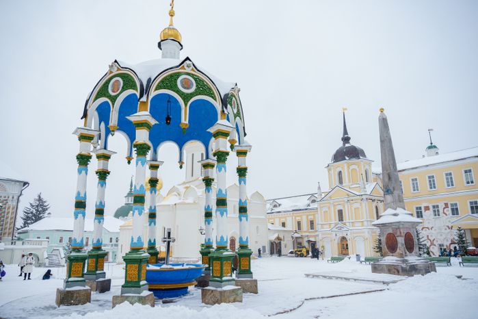 Сергиев Посад. Свято-Троицкая Сергиева лавра. Зима
