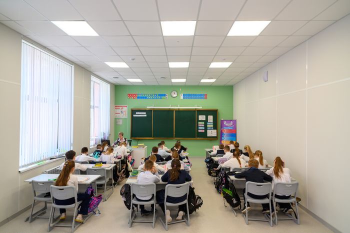 Учебный класс средней школы №14 после капитального ремонта в Коломне