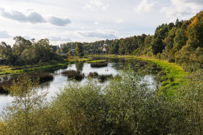 Река Руза в городе Руза