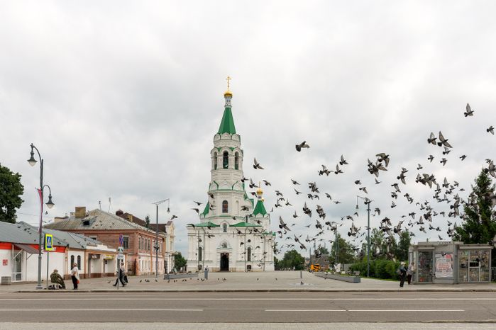 Кафедральный собор Александра Невского в Егорьевске летом