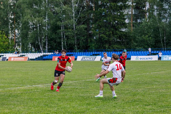 Победа "ВВА-Подмосковье-м" в чемпионате молодежных команд по регби в Монино