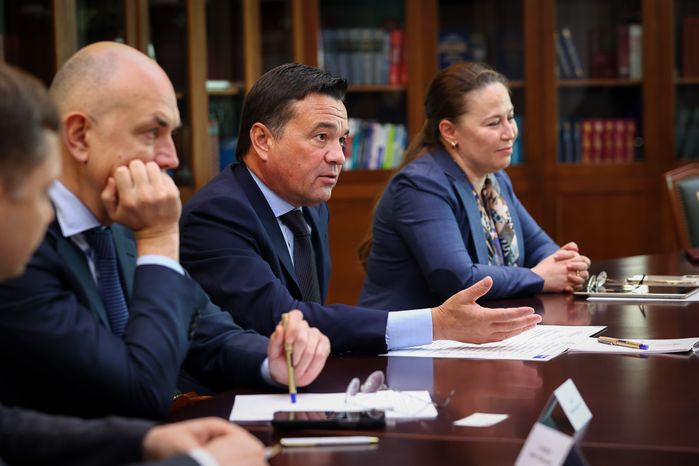 Встреча Губернатора Подмосковья с управляющим директором «Uflex Group» Ашоком Чатурведи