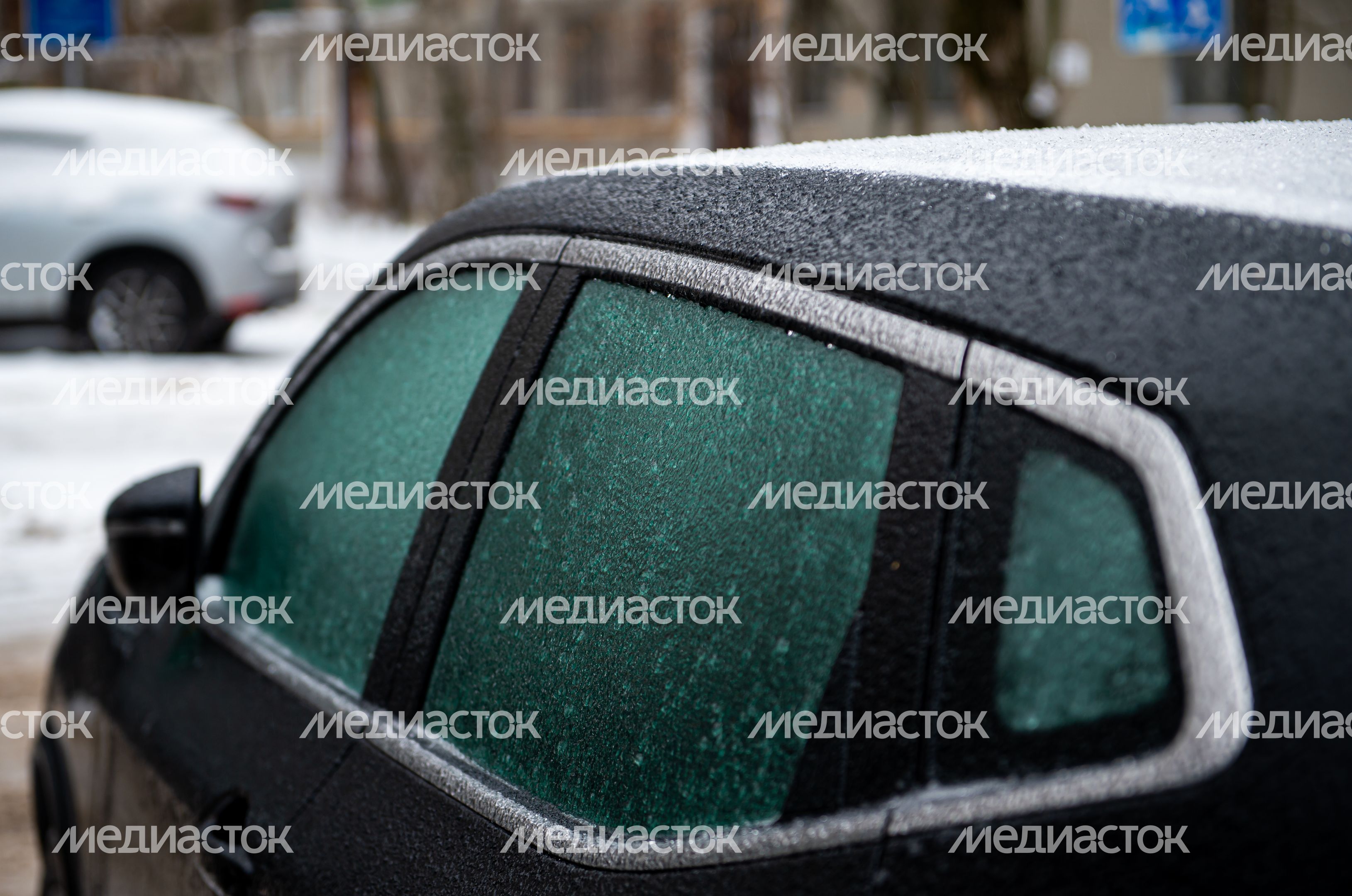 Последствия ледяного дождя в Москве