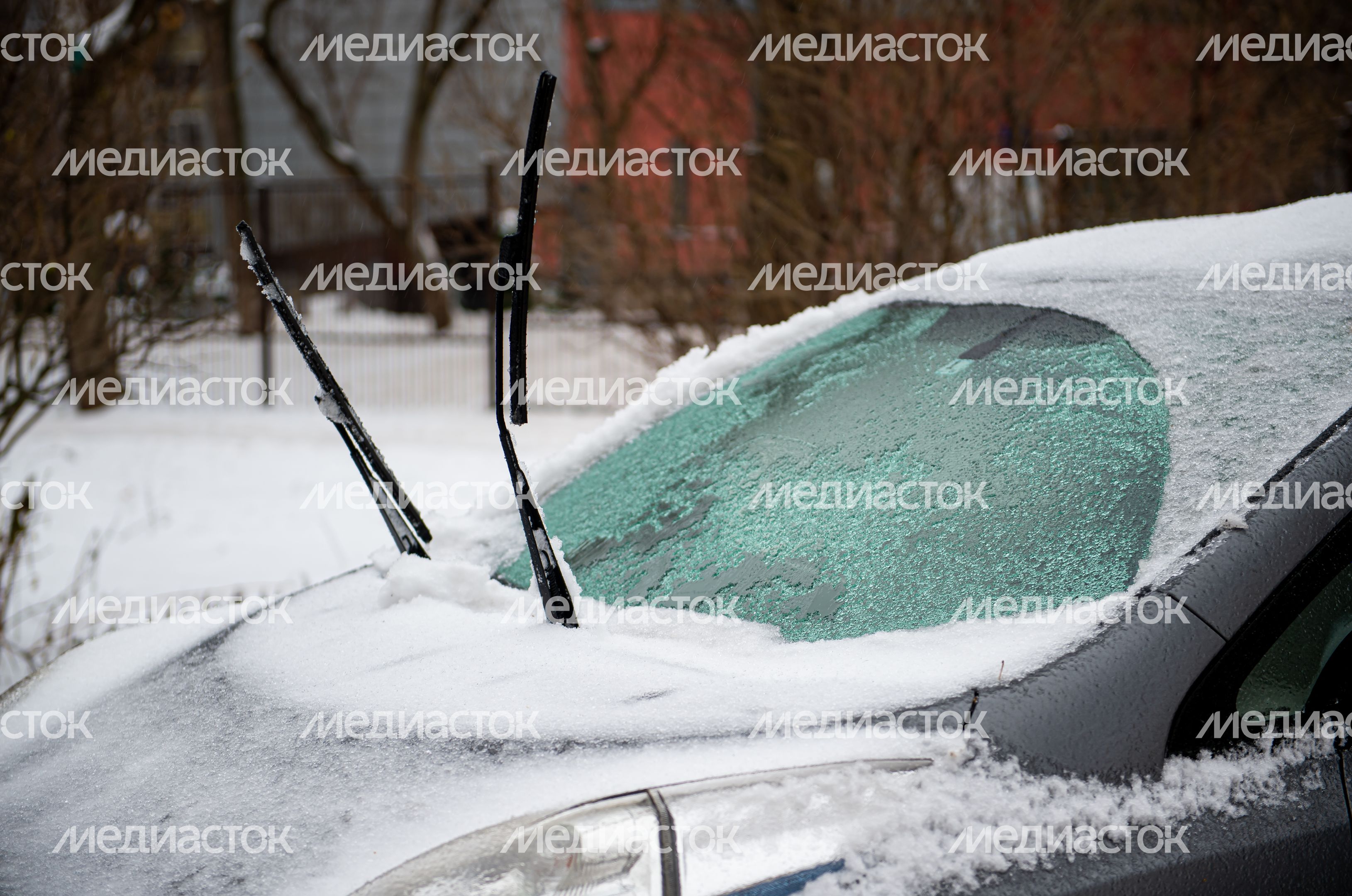 Последствия ледяного дождя в Москве