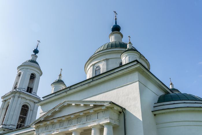 Храм Вознесения Господня в селе Борщево округа Клин