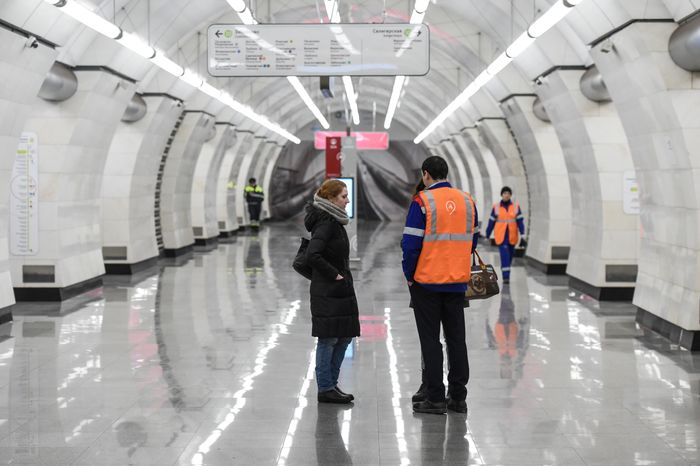 Подтопление станции метро Окружная на севере Москвы