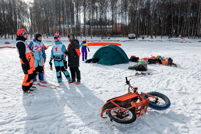 Чемпионат Московской области по сноукайтингу в Солнечногорске