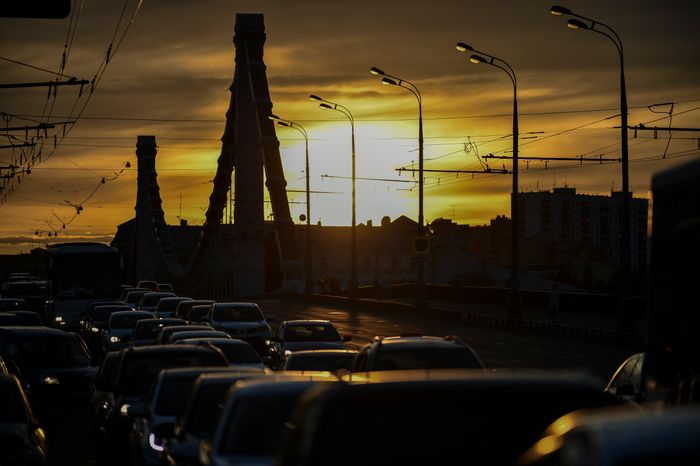 Автомобильное движение в Москве