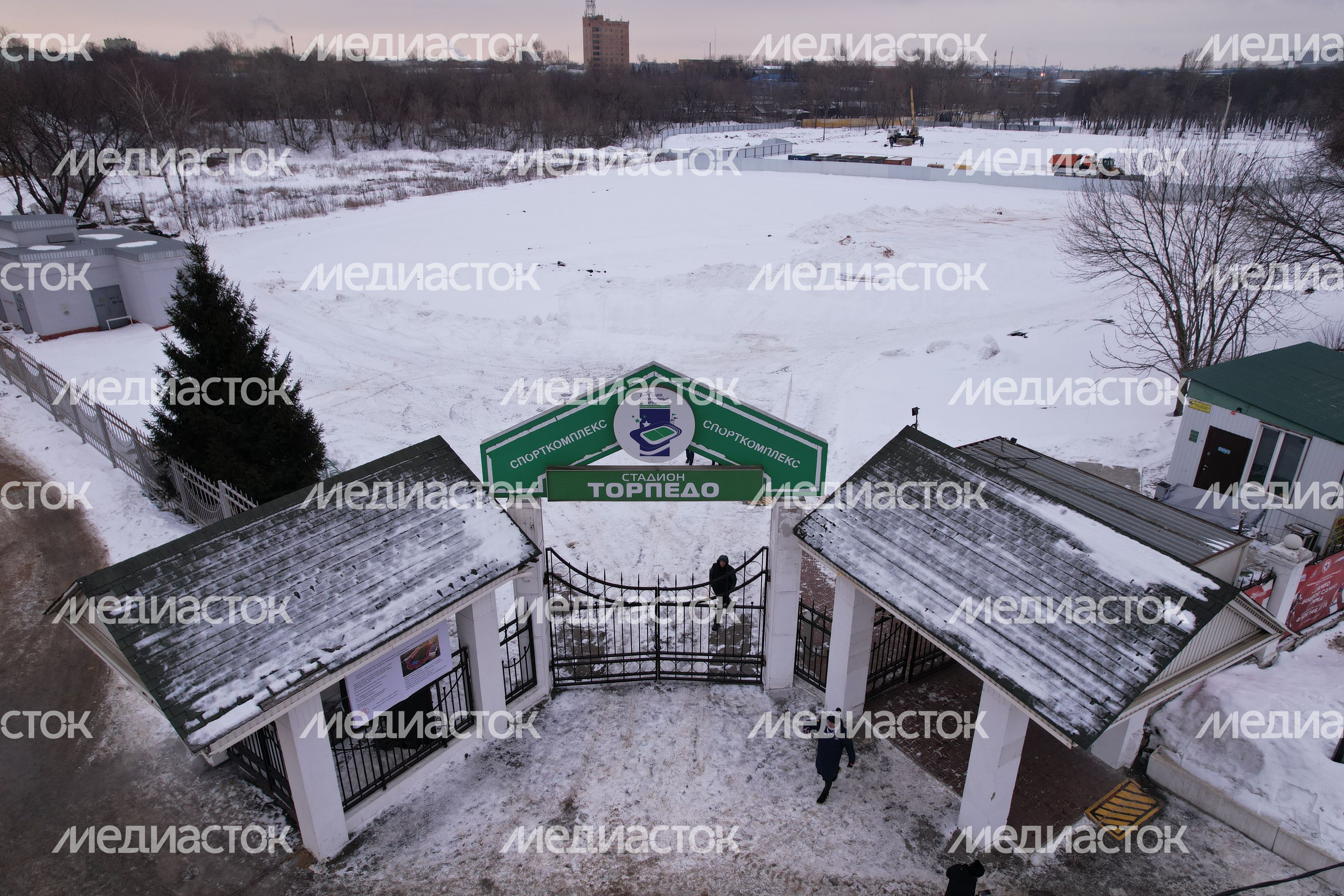 Посещение места строительства нового стадиона «Торпедо» в Люберцах Губернатором Подмосковья Посещение места строительства нового стадиона «Торпедо» в Люберцах Губернатором Подмосковья