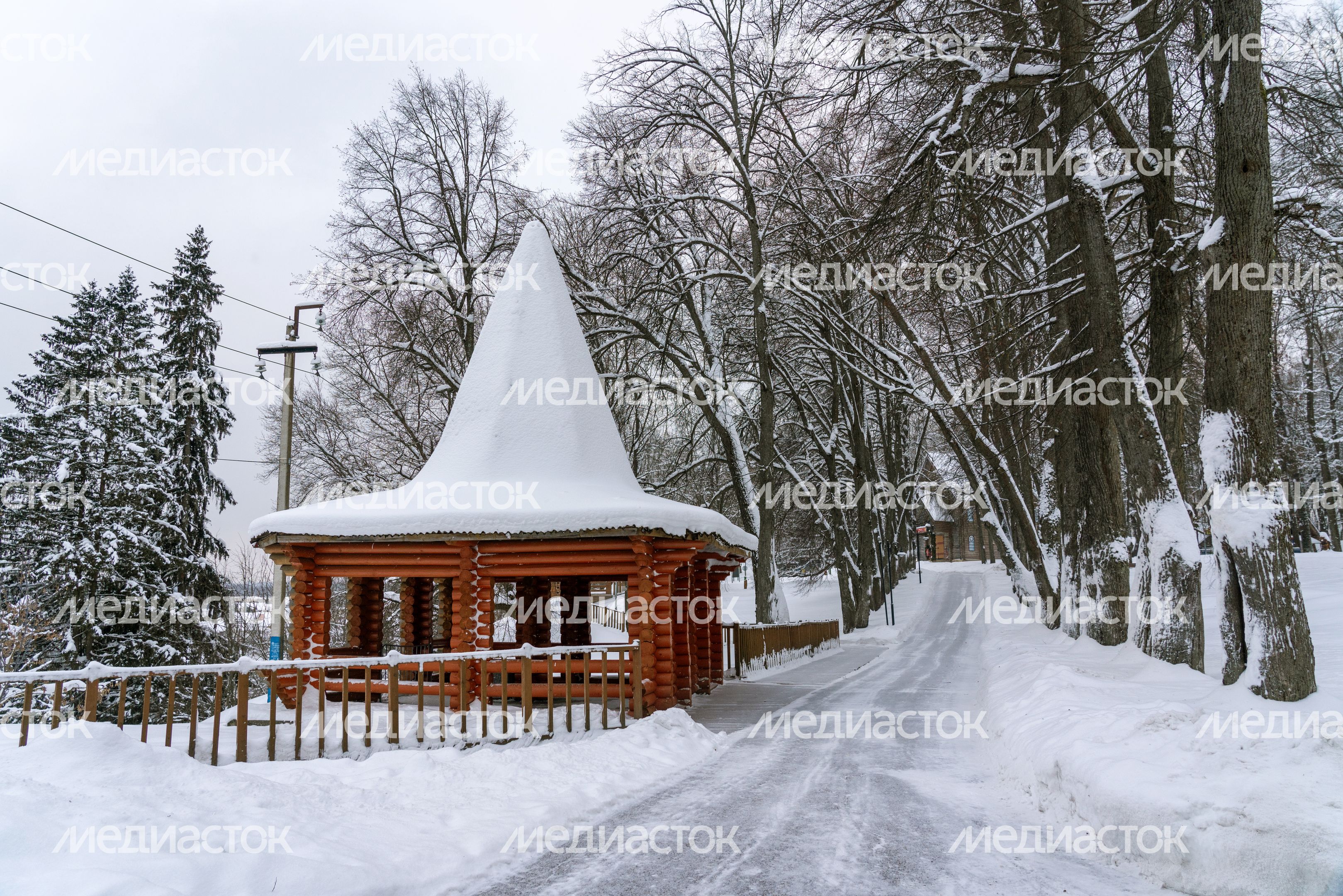 Смотровая площадка парка «Городок» в Рузе Смотровая площадка парка «Городок» в Рузе
