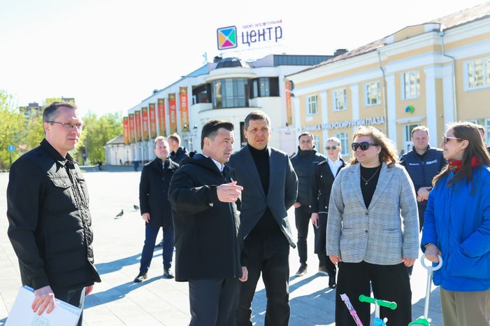 В Дмитрове завершен I этап реконструкции Советской площади