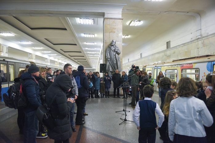 Запуск нового тематического поезда «Мой Маршак» в метро Москвы