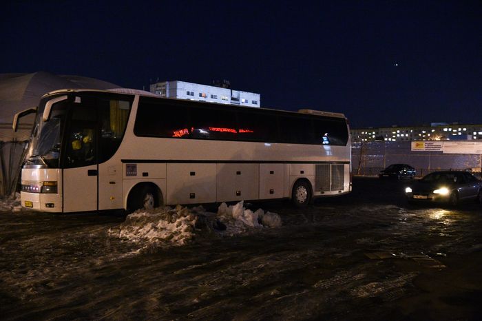 Автобус, в салоне которого нашли бомбу