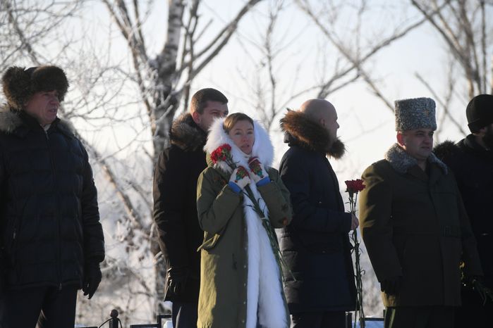 Открытие отреставрированного воинского мемориала в деревне Ельня