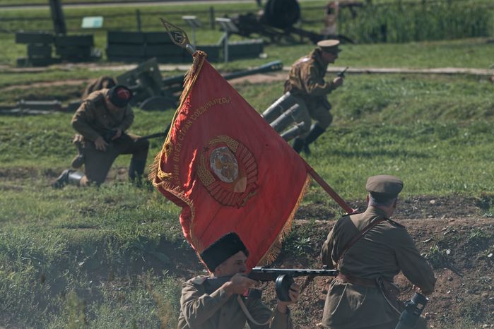 Военно-историческая реконструкция «Огненная дуга» в Одинцовском округе, посвященная Курской битве