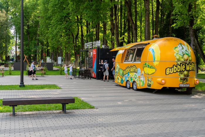 Центральный парк имени В.В. Воровского весной в Наро-Фоминске