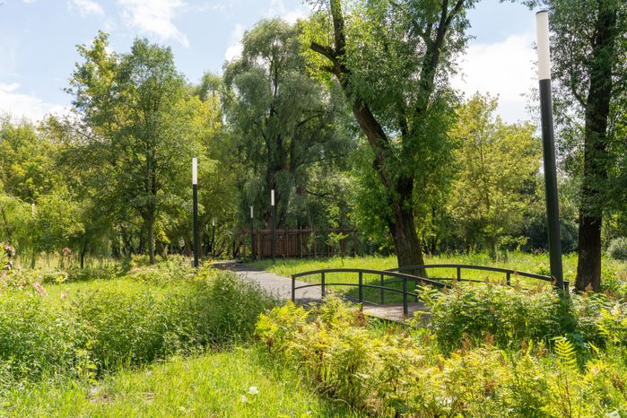 Летний Принарский парк в Серпухове
