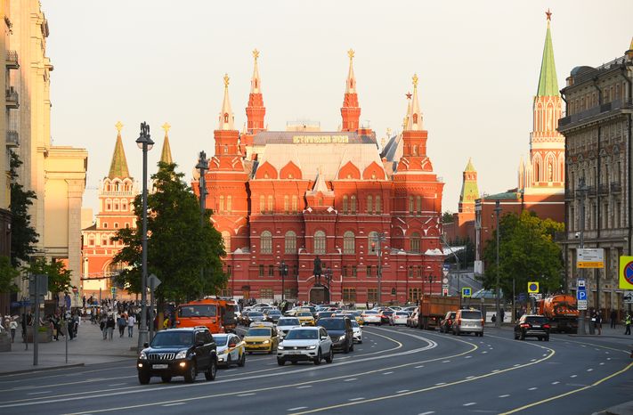Пешая репетиция парада Победы в Москве