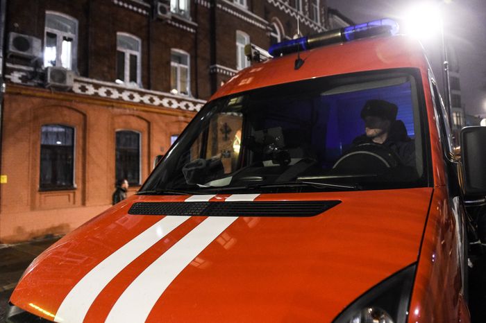 Обрушение кровли реконструируемого здания центре Москвы