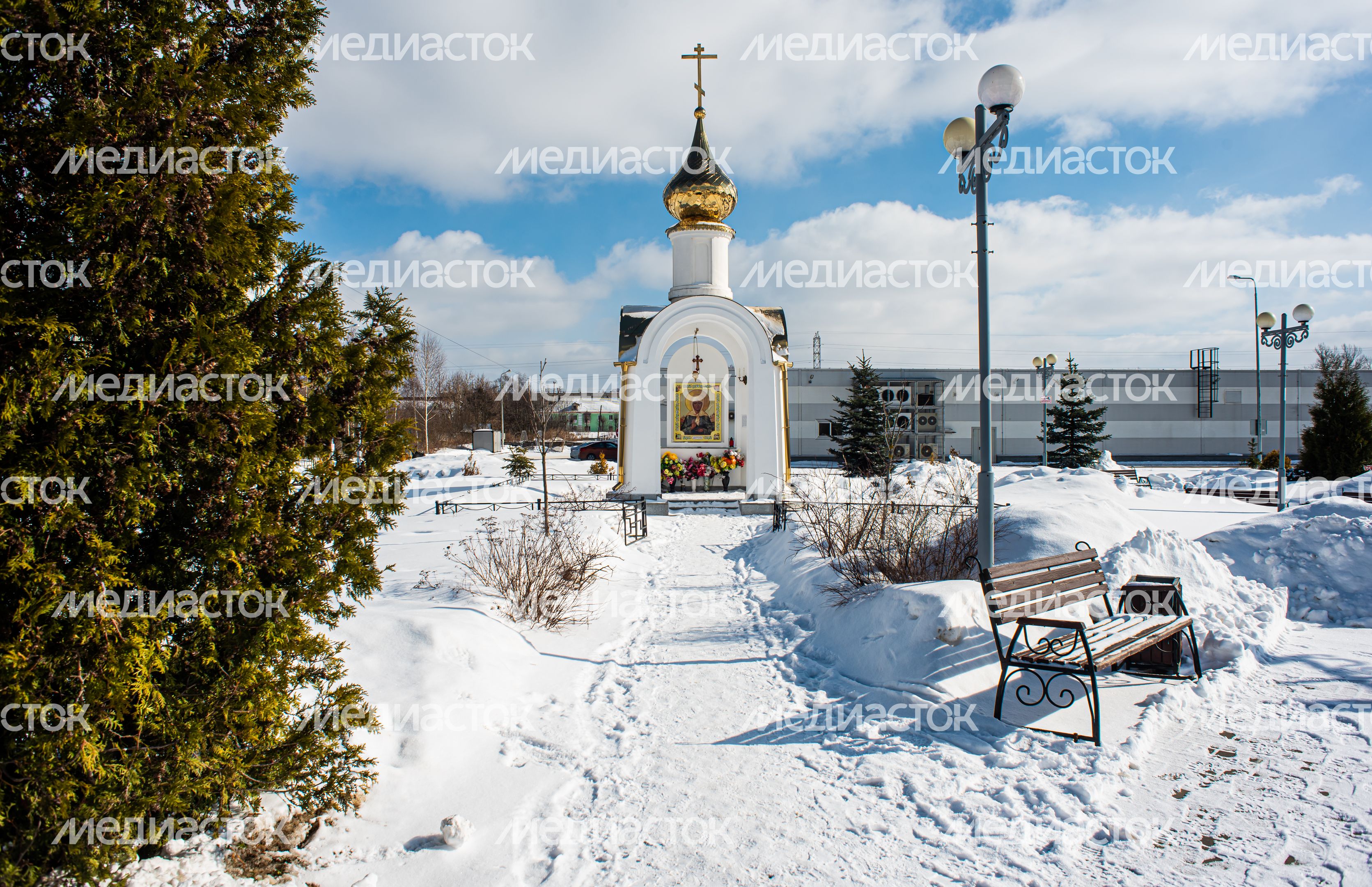 Зимние виды города Электрогорск