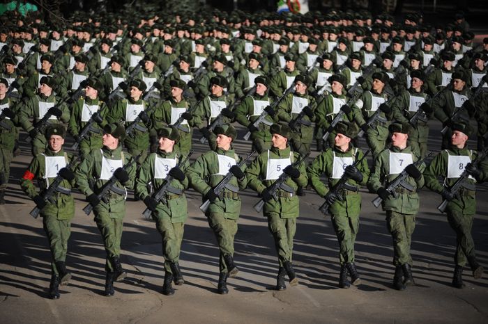 Репетиция парада Победы в Серпухове