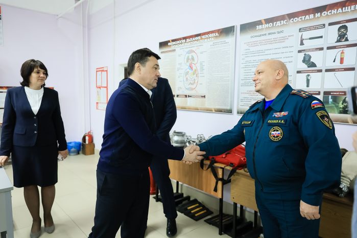 Посещение Губернатором Павлово-Посадского Техникума