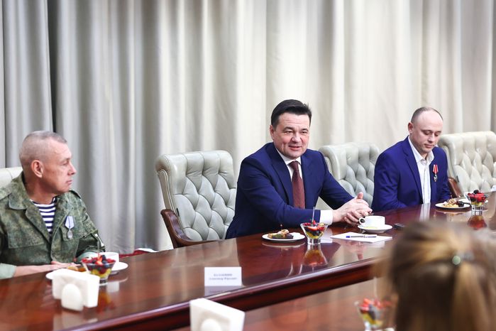 Вручение губернатором Подмосковья государственных наград участникам СВО