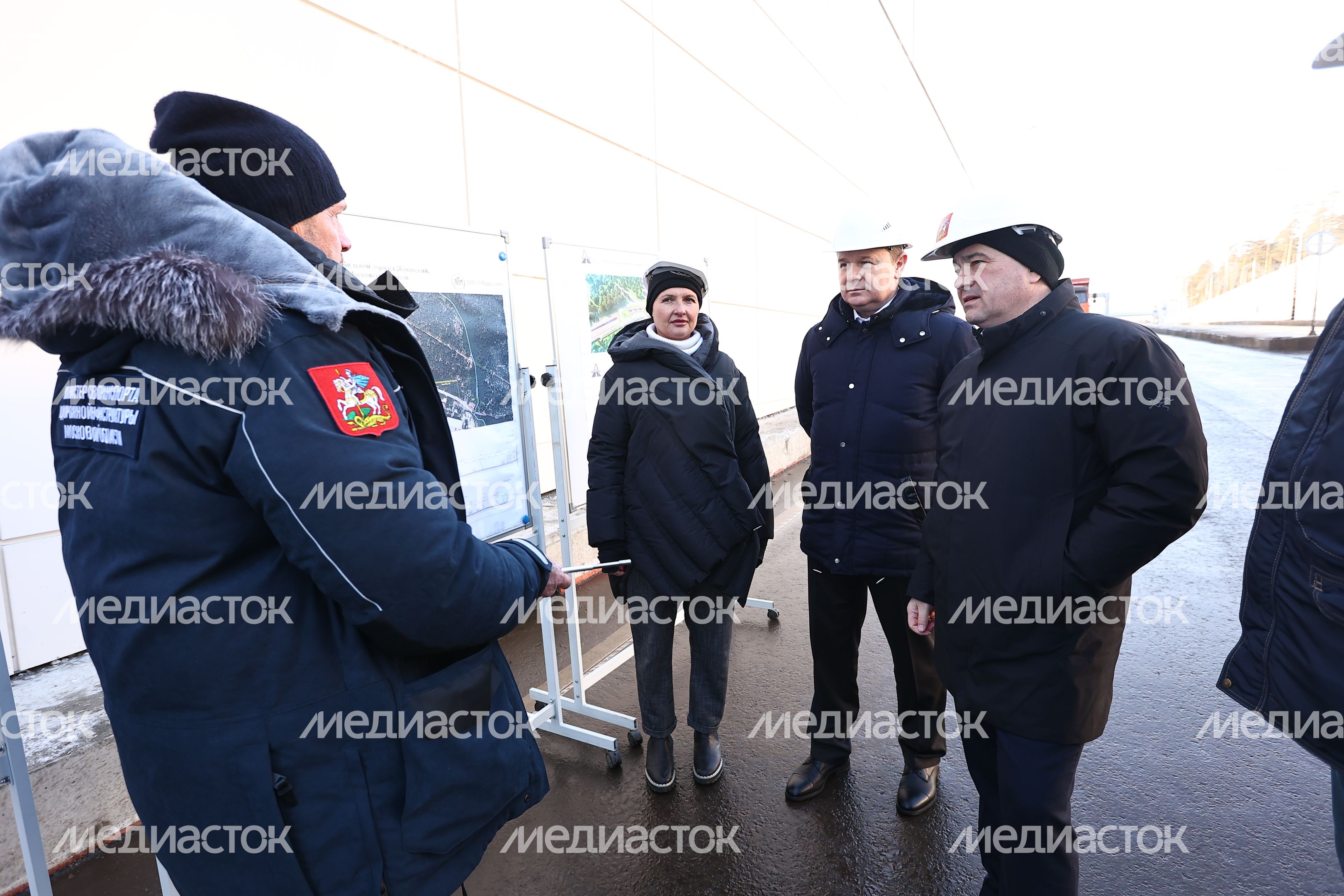 Проверка хода реконструкции дороги в Жуковском Губернатором Подмосковья