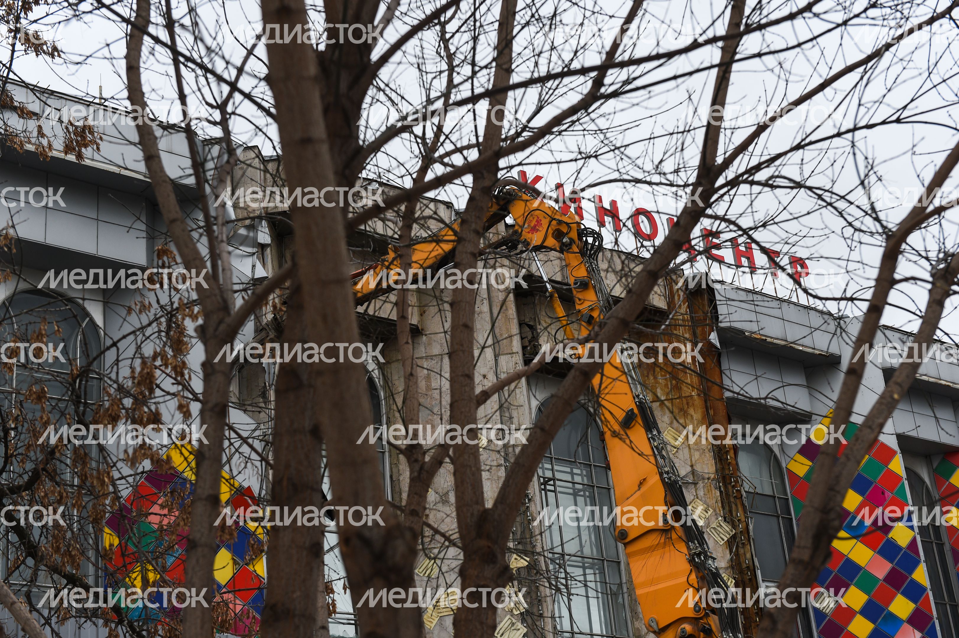 Снос кинотеатра «Соловей» в Москве
