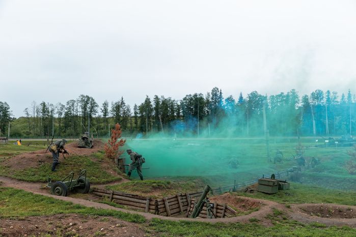 Военно-историческая реконструкция «Первый день войны» у Главного храма ВС РФ в День памяти и скорби