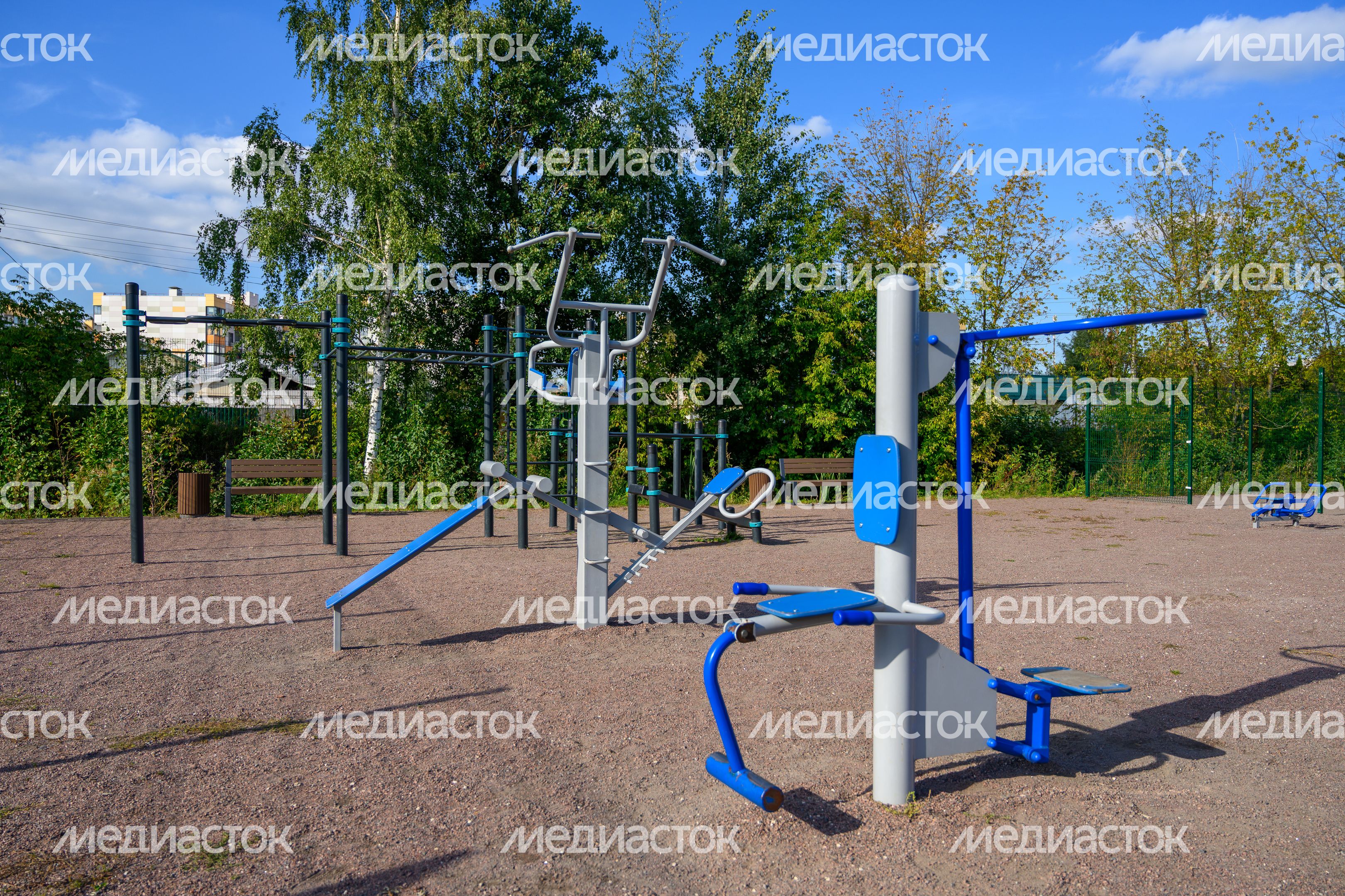 Спортивная площадка в парке «Марусино» в Люберцах Спортивная площадка в парке «Марусино» в Люберцах