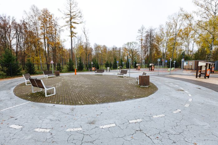 Городской парк культуры и отдыха г. Ивантеевка осенью