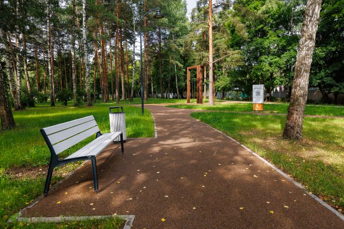 Летний парк в Малаховке округа Люберцы после благоустройства