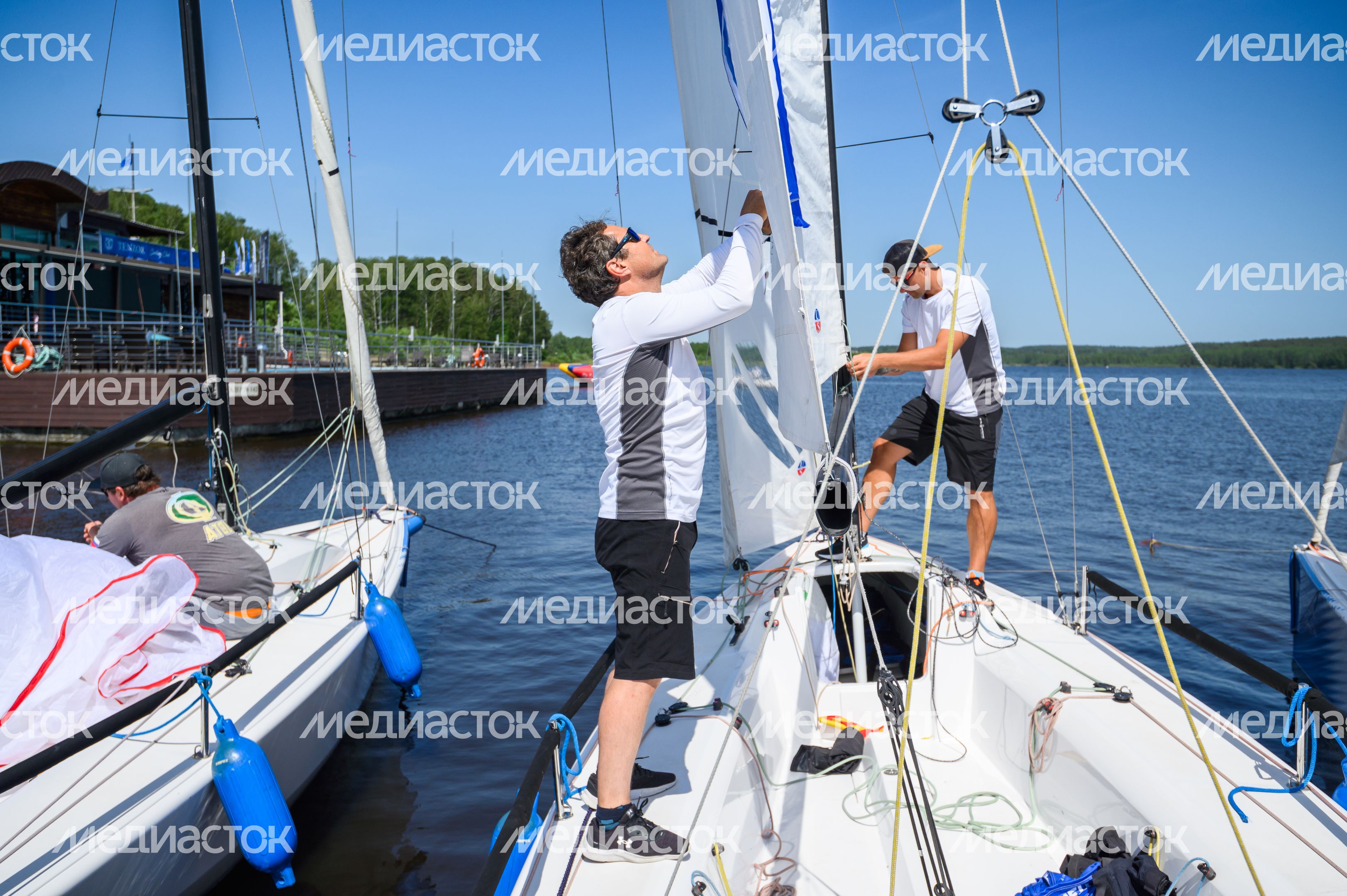 Регата на Пестовском водохранилище в Мытищах